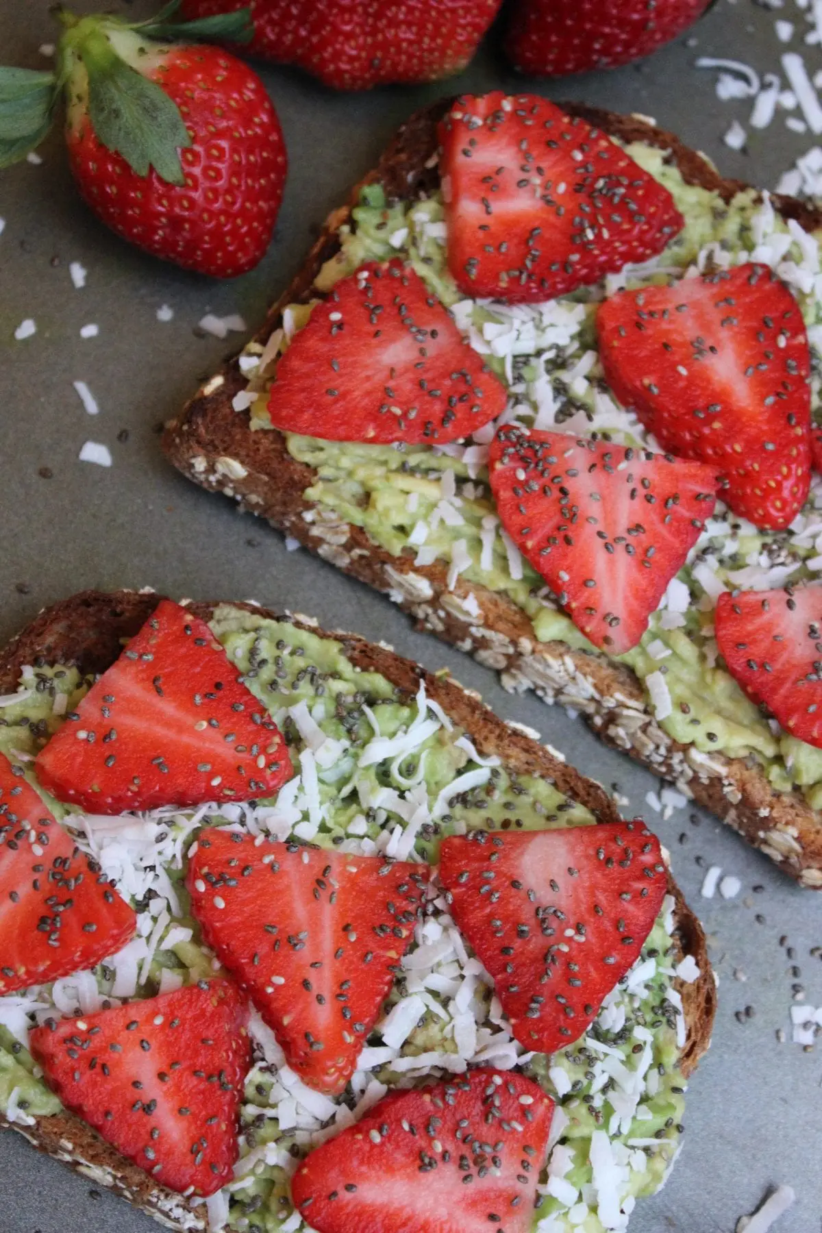 Strawberry Coconut Avocado Toast